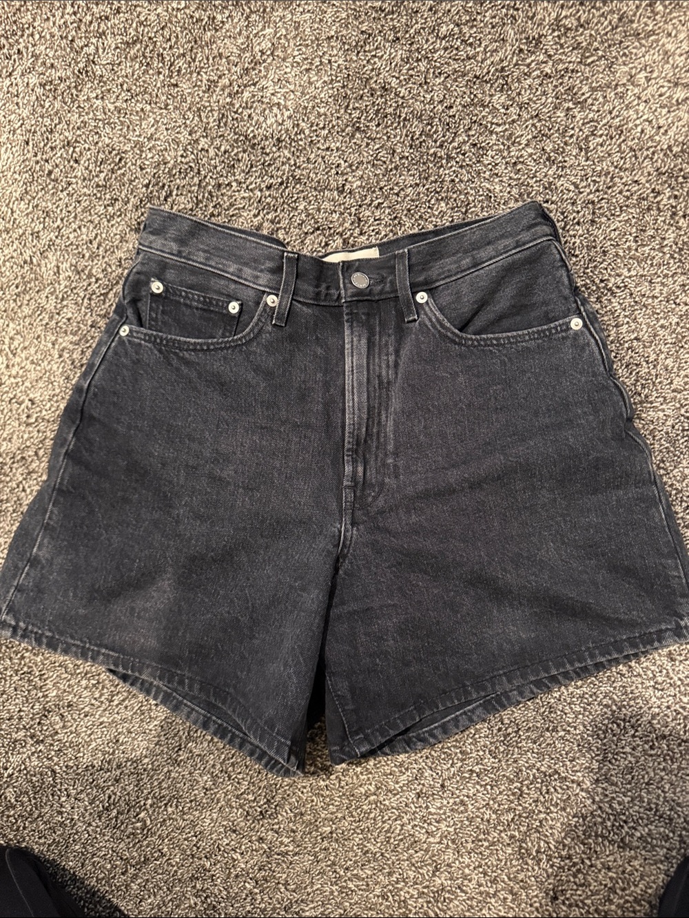 Everlane A-Line Organic Cotton Denim Shorts